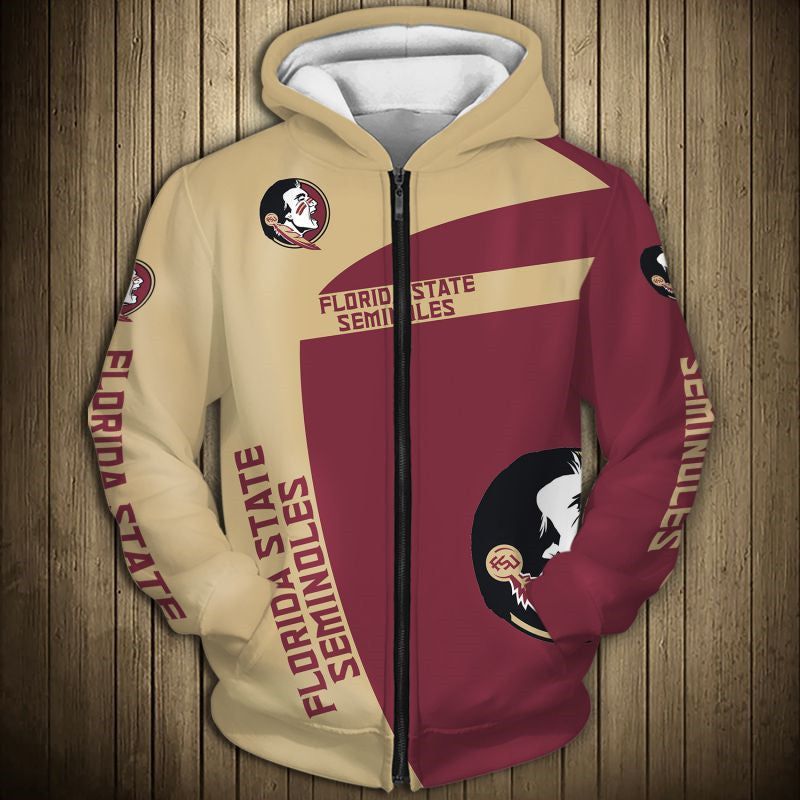 Fsu Seminoles Zip-Up Hoodie - Retro & Proud
